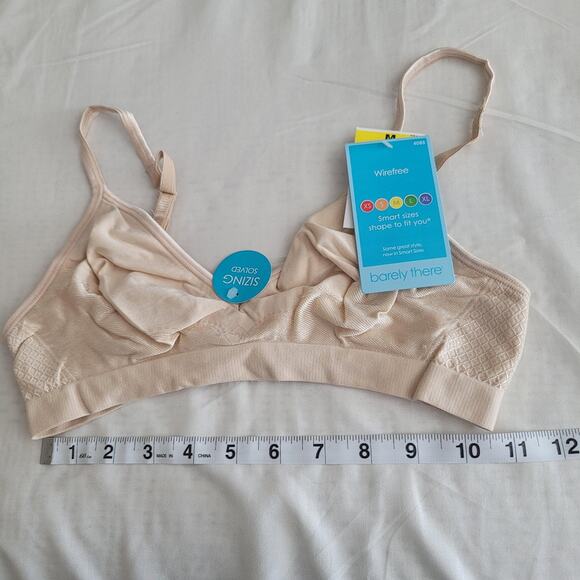 Barely There Bra Womens Medium Nude Wirefree Smart Sizes Seamless Comfort - Picture 5 of 7